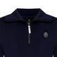 Castelbajac Women's Character Embroidered Half-Zip T-Shirt - Navy