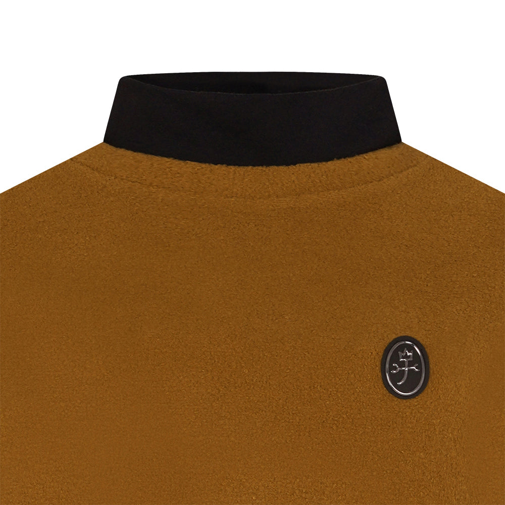 Castelbajac Women's Layered Boucle Half-Length T-Shirt - Brown