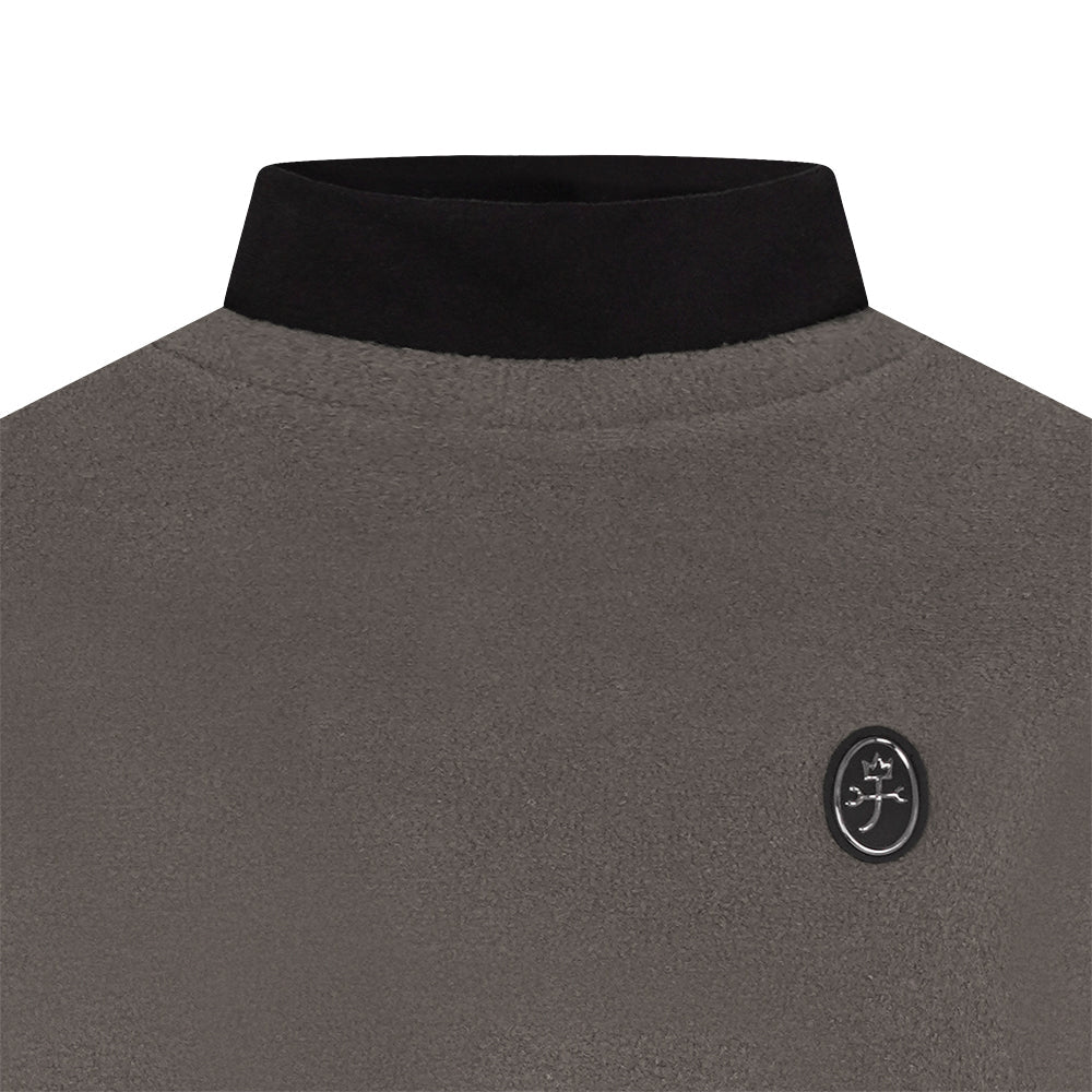Castelbajac Women's Layered Boucle Half-Length T-Shirt - Grey
