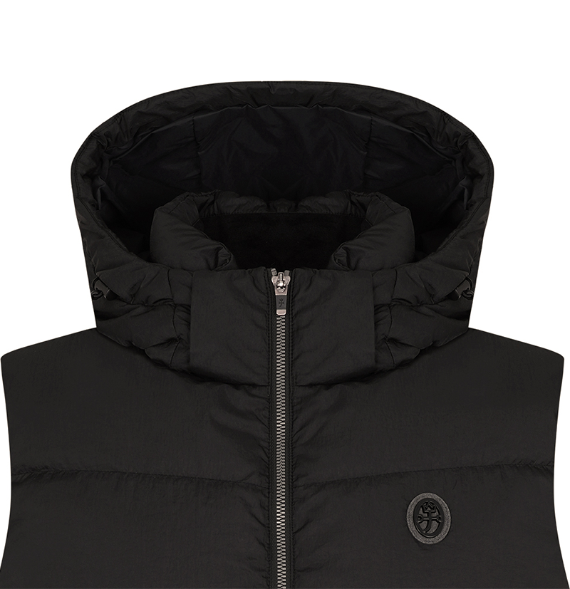 Castelbajac Men's Detachable Hooded Duck Down Vest - Black