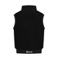 Castelbajac Women's Black Line Leather Pocket Point Pleated Vest - Black