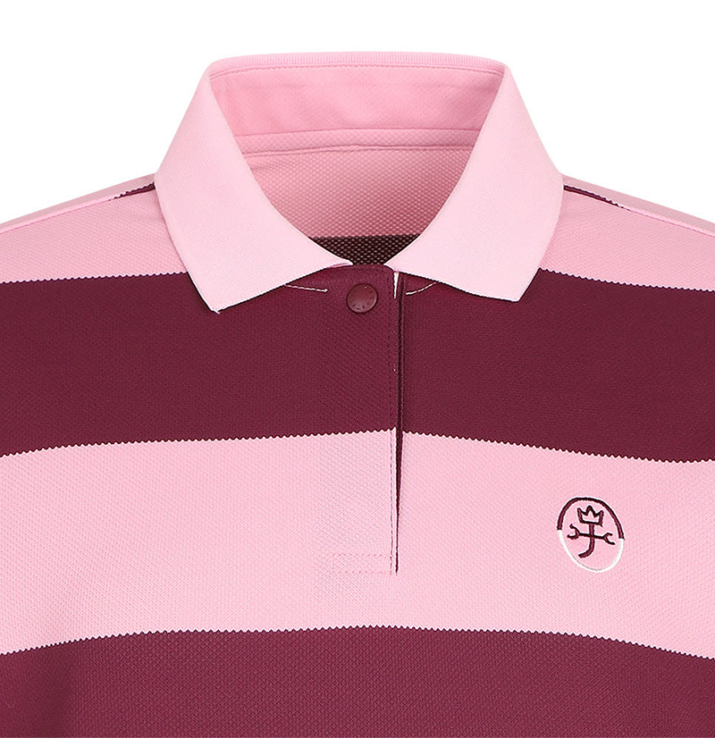 Castelbajac Women's Striped Collared Short Sleeve T-shirt - 2 Color