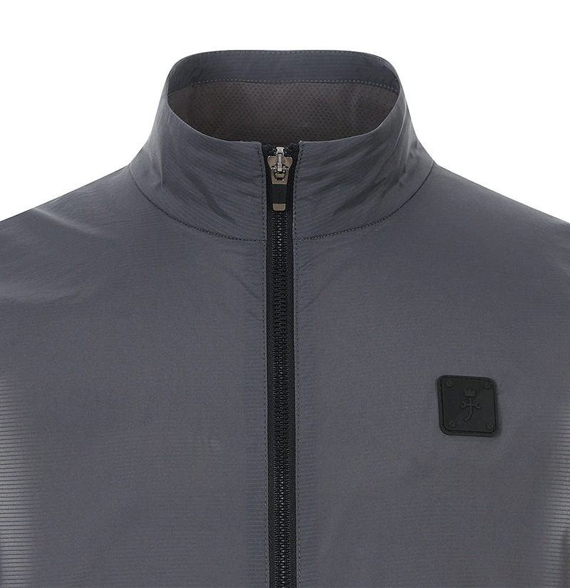 Castelbajac Men's Single-Layer Zip-Up Vest - D/Grey