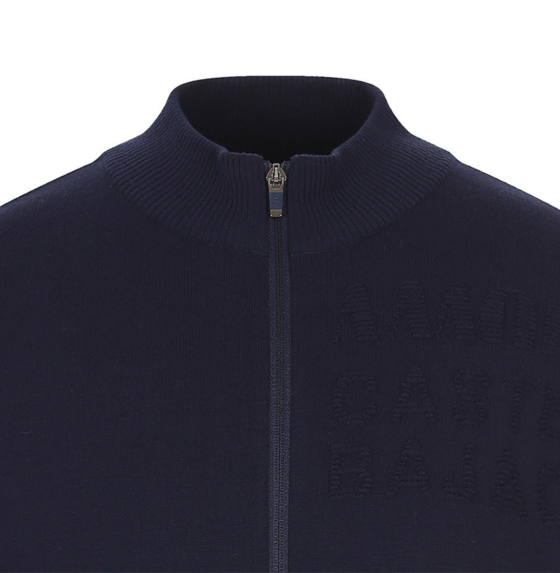 Castelbajac Men's Logo Zip-up Knit Cardigan - 2 Colors