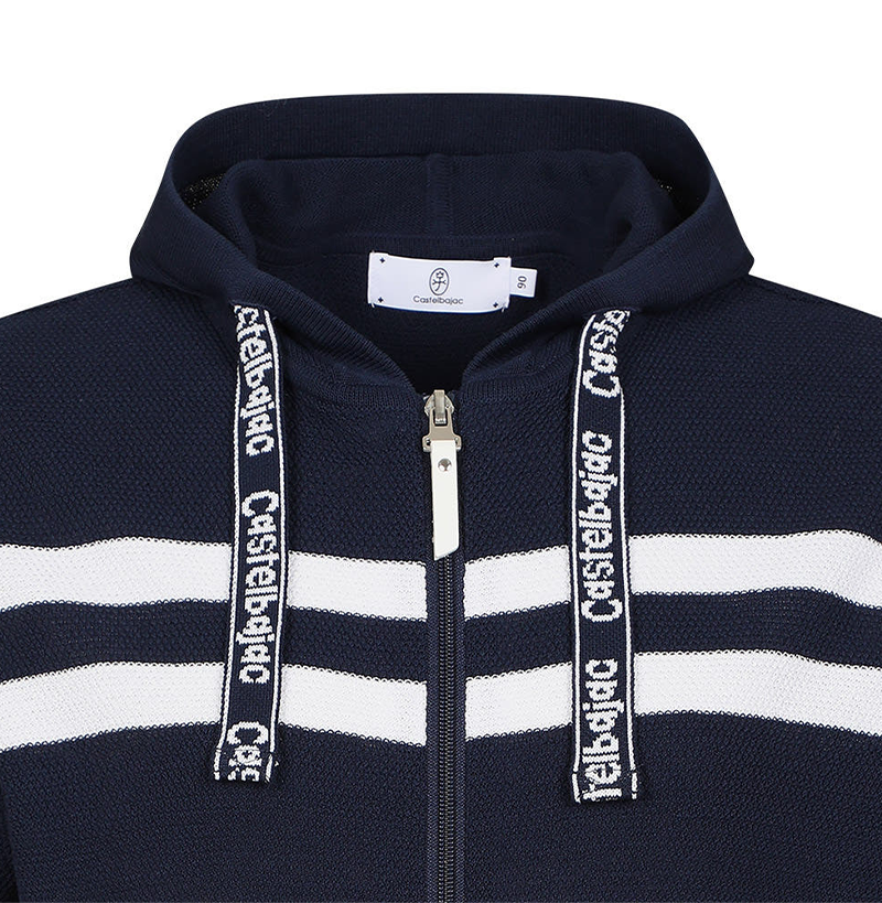 Castelbajac Women's Striped Hooded Zip-Up Knit Cardigan - 2 Colors