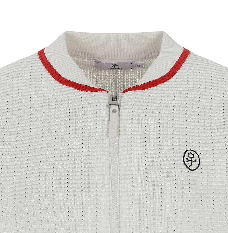 Castelbajac Women's Color Block Artwork Zip-up Knit Cardigan - 2 Colors