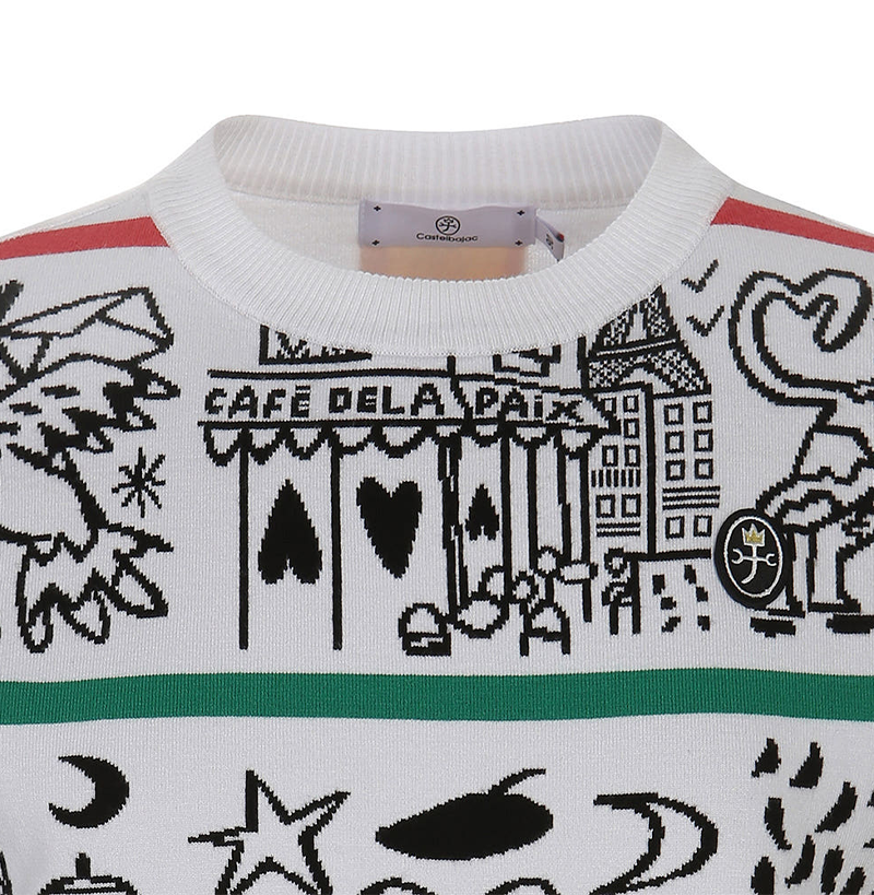 Castelbajac Women's Artwork Jacquard Knit Vest - 2 Colors