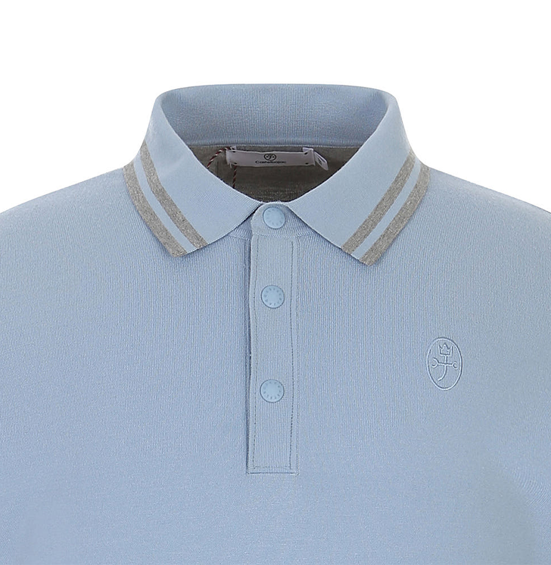 Castelbajac Men's Reverse Color Block Collar Knit - 2 Colors