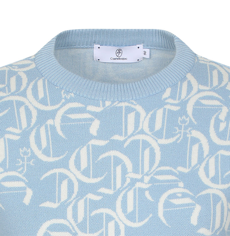 Castelbajac Women's Jacquard Knit - L/Blue