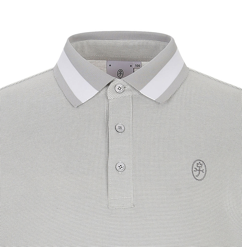 Castelbajac Men's Two-Tone Knit Collar Point T-Shirt - 2 Colors