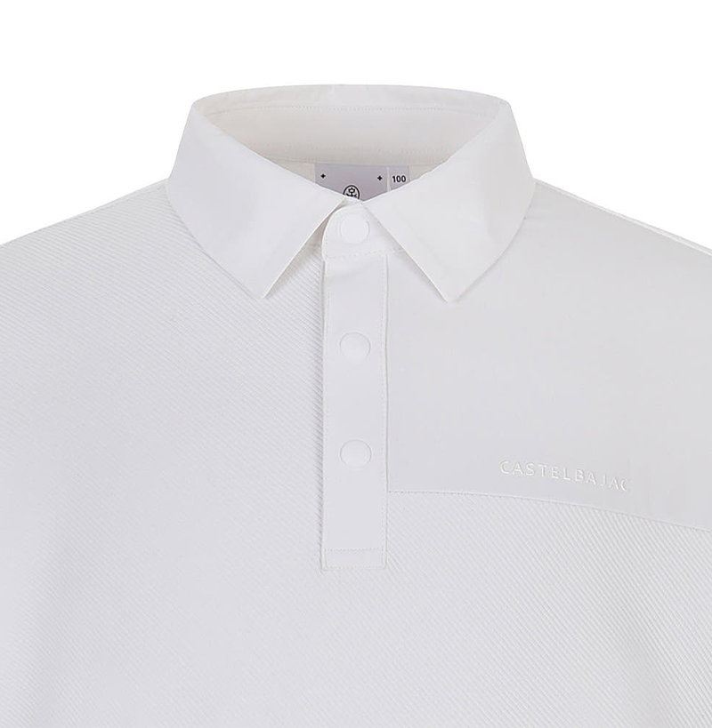 Castelbajac Men's Mixed Material Collared T-shirt - 2 Colors