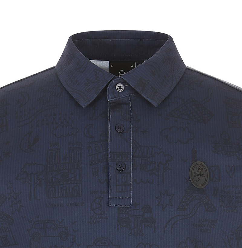 Castelbajac Men's Printed Collared T-shirt - 2 Colors