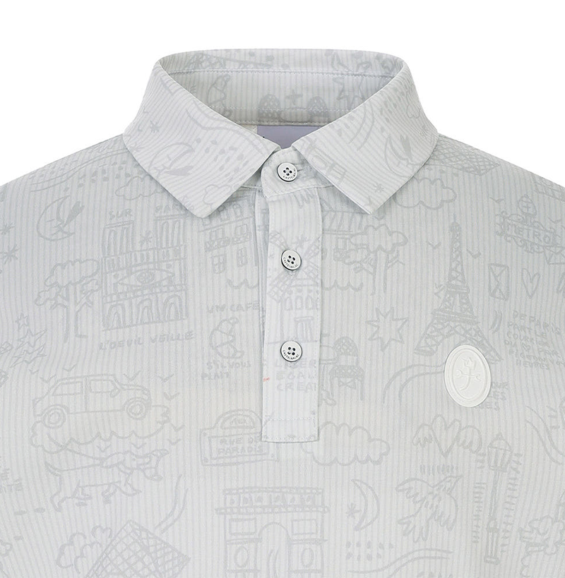Castelbajac Men's Printed Collared T-shirt - 2 Colors