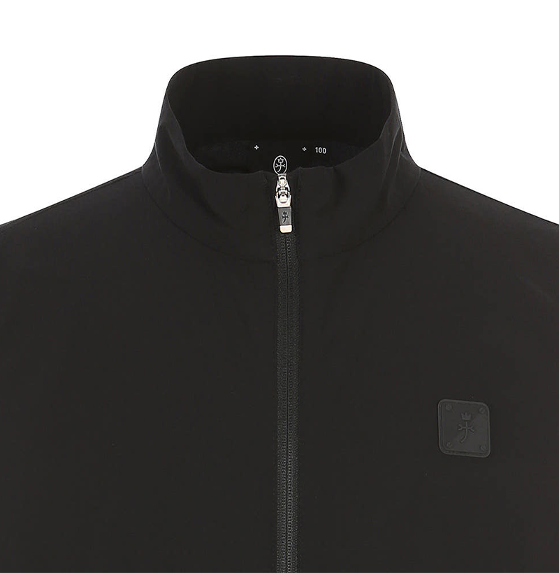 Castelbajac Men's Polyester Single-Layer Zip-Up Vest - Black