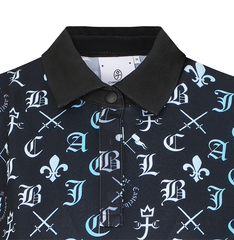 Castelbajac Women's Capsule Line Full-Print Short-Sleeve Collared Shirt - 2 Colors