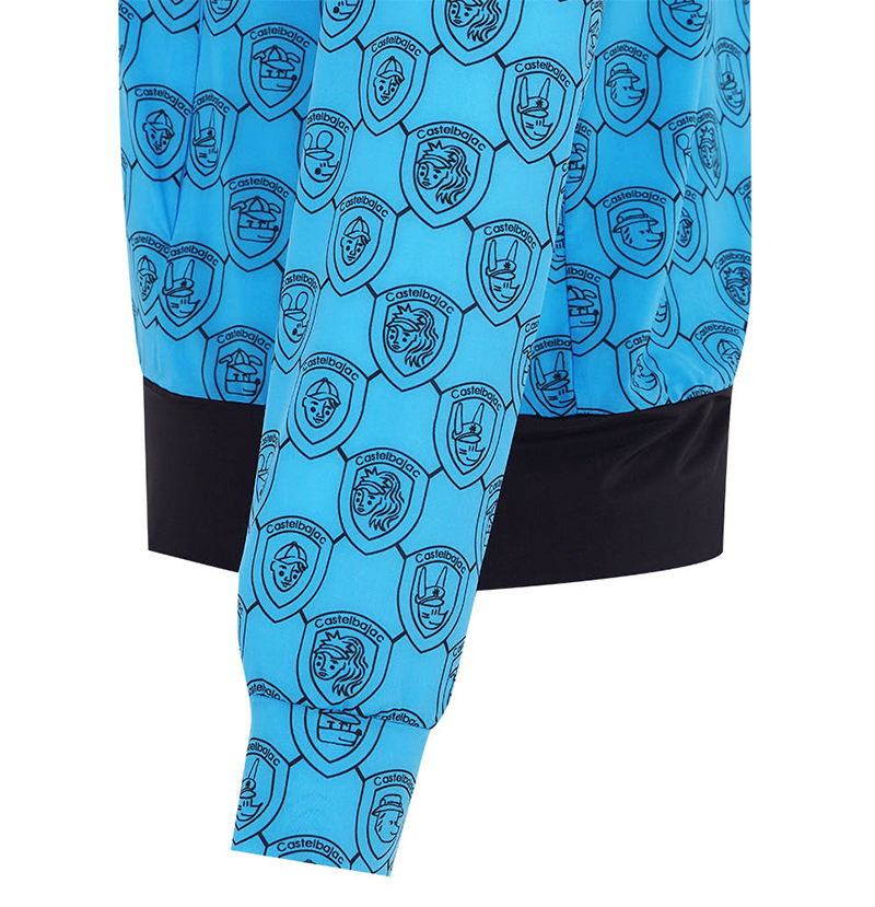 Castelbajac Women's Cooling Shield Pattern Tee Jumper - Blue