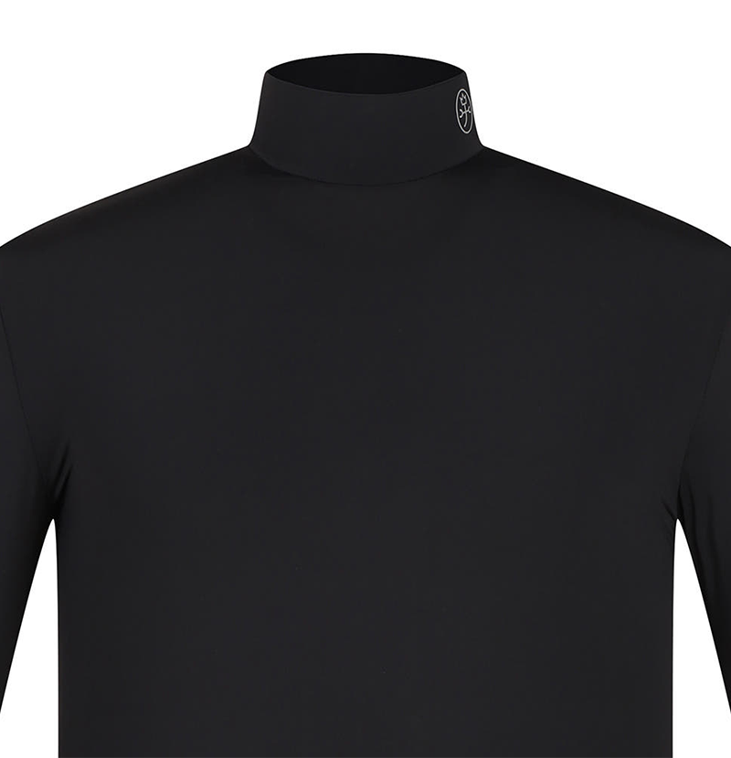 Castelbajac Men's Mock Neck Base Layer T-shirt - Black