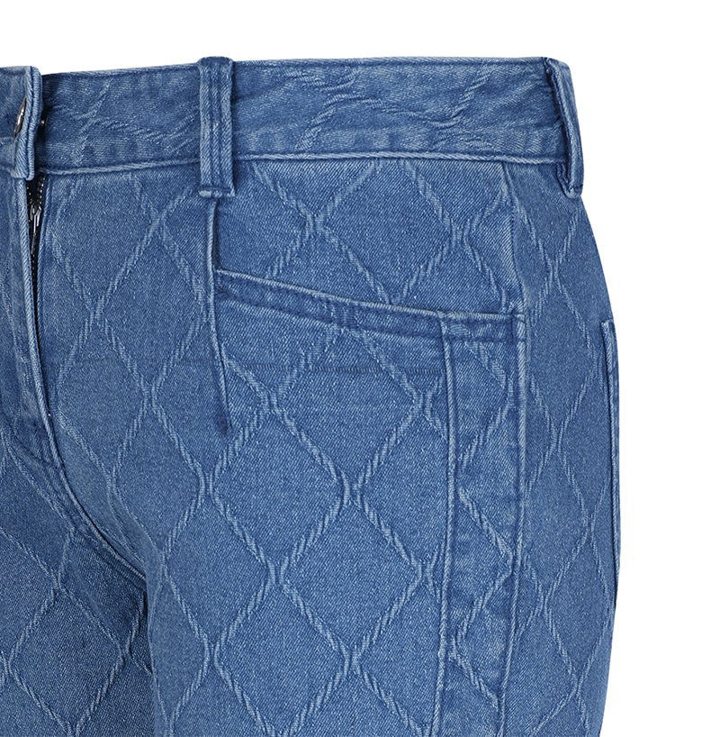 Castelbajac Women's Diamond Bootcut Denim Pants - Blue