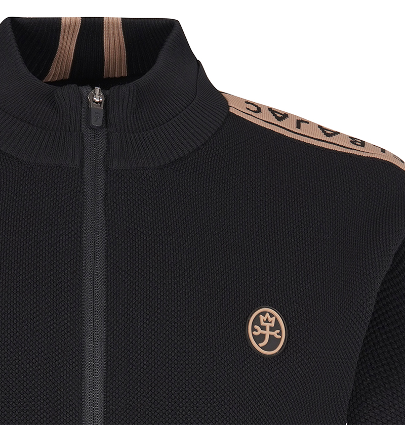 Castelbajac Men's Two-Tone Full-Zip Cardigan - Black