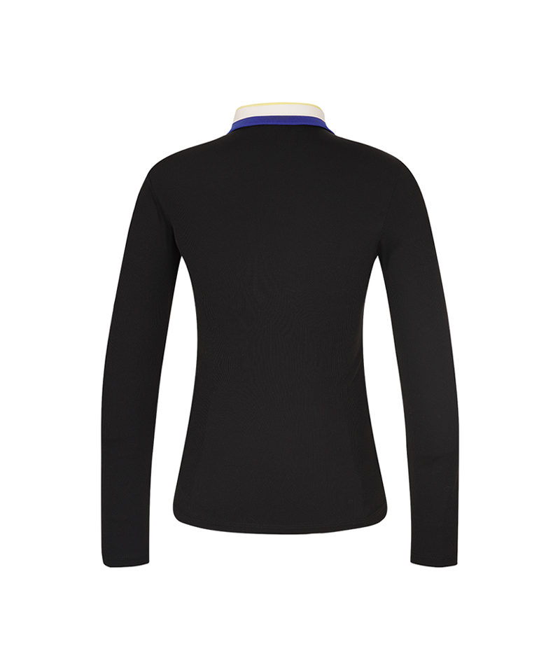 Castelbajac Women's Yoko Point Half-zip T-shirt - Black