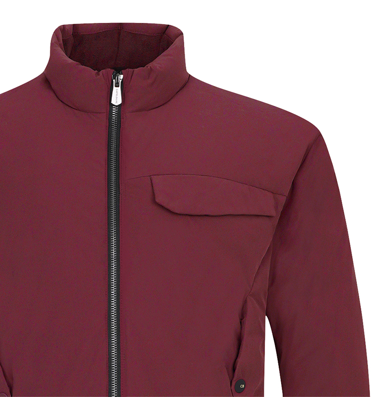 Castelbajac Men's Thin Down Jumper - Wine