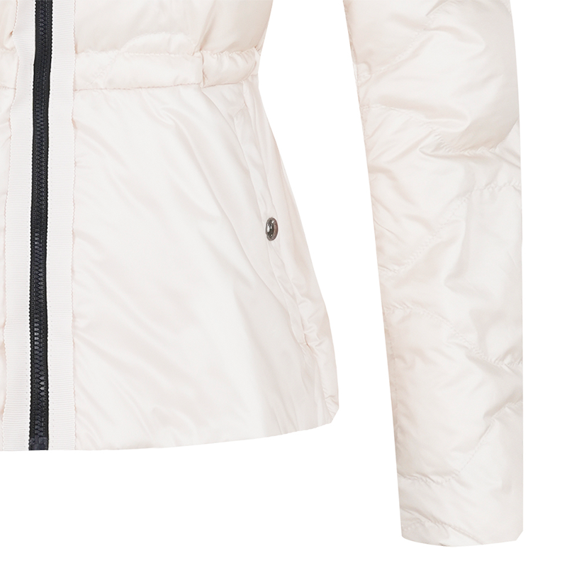 Castelbajac Women's String Quilted Down Jacket - Cream