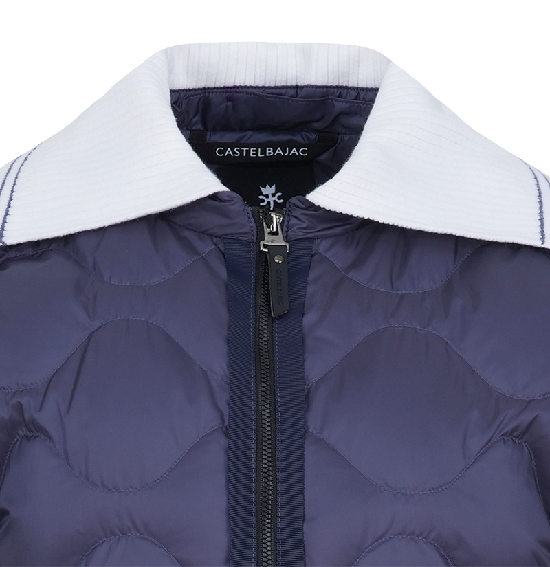 Castelbajac Women's String Quilted Down Jacket - D/Navy
