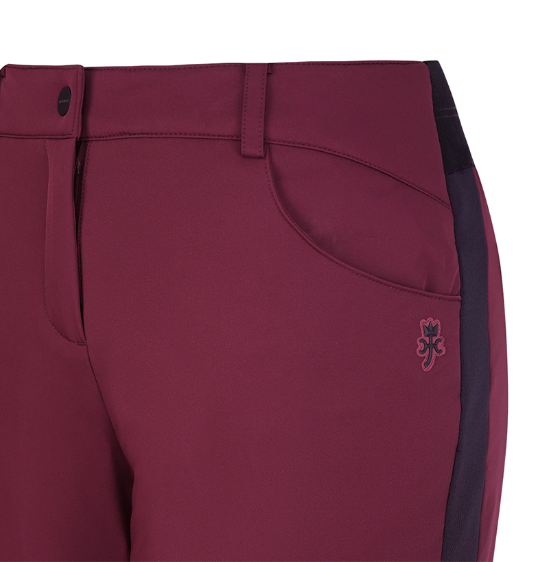 Castelbajac Women's Quilted Bootcut Down Pants - Wine