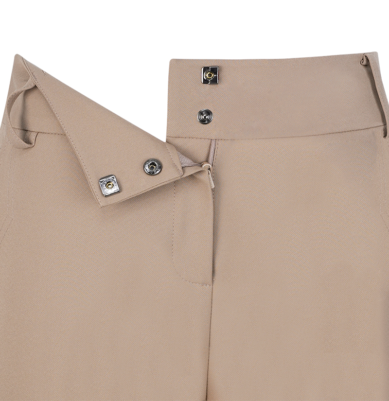 Castelbajac Women's Pocket Stitch Bootcut Pants - Beige