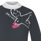 Castelbajac Women's Artwork Jacquard Point Polar Knit - M/Grey