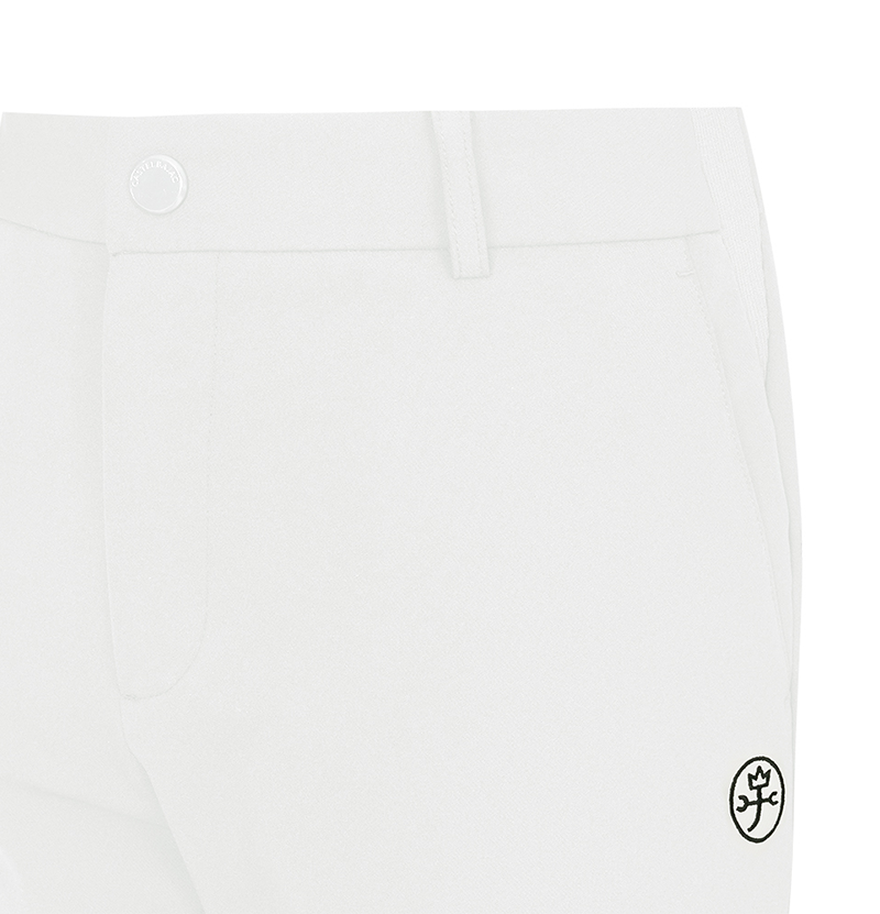 Castelbajac Men's Basic Slim Fit Pants - White