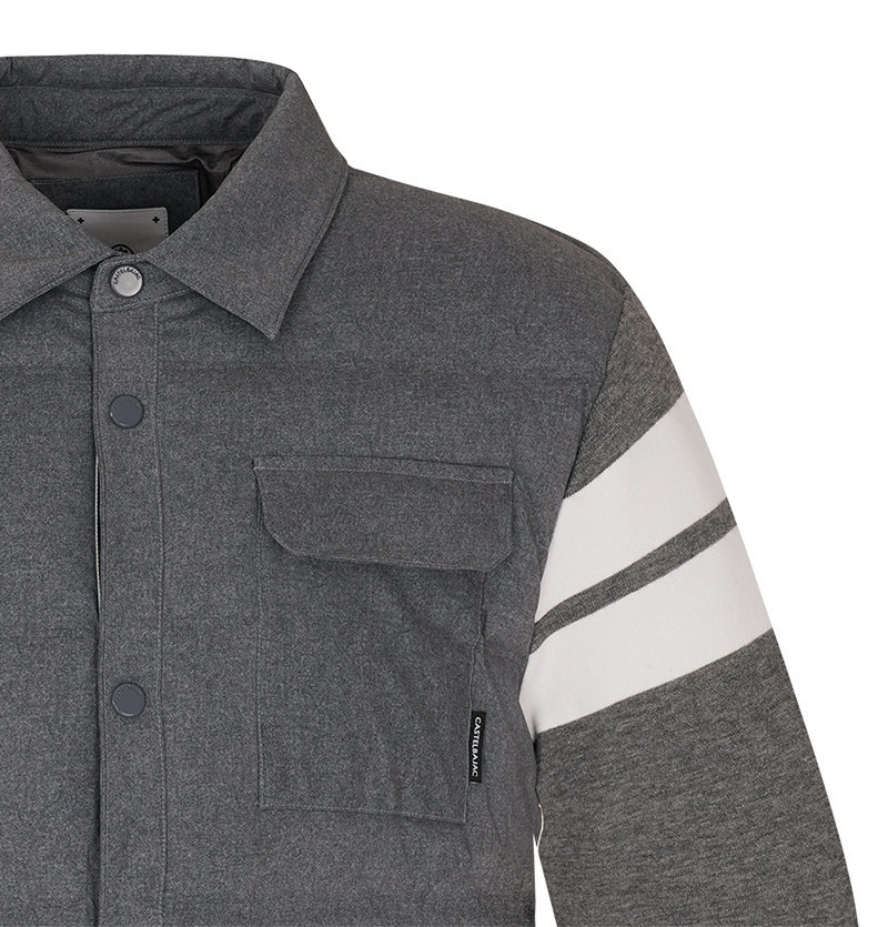 Castelbajac Men's Hybrid Goose Cardigan - Grey