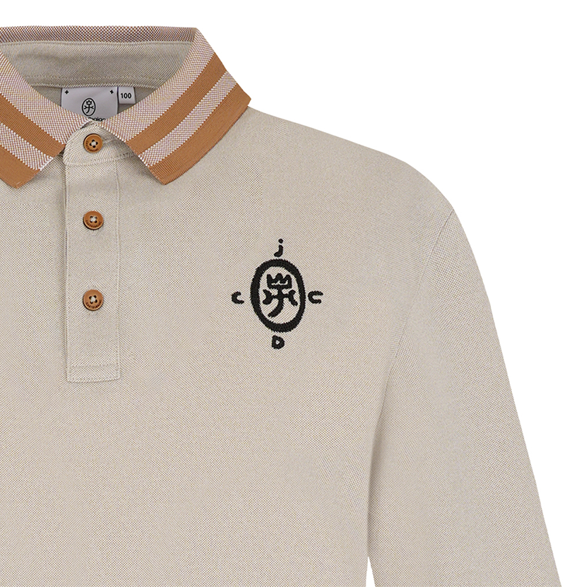 Castelbajac Men's Eri Point Long-Sleeve T-Shirt - Beige