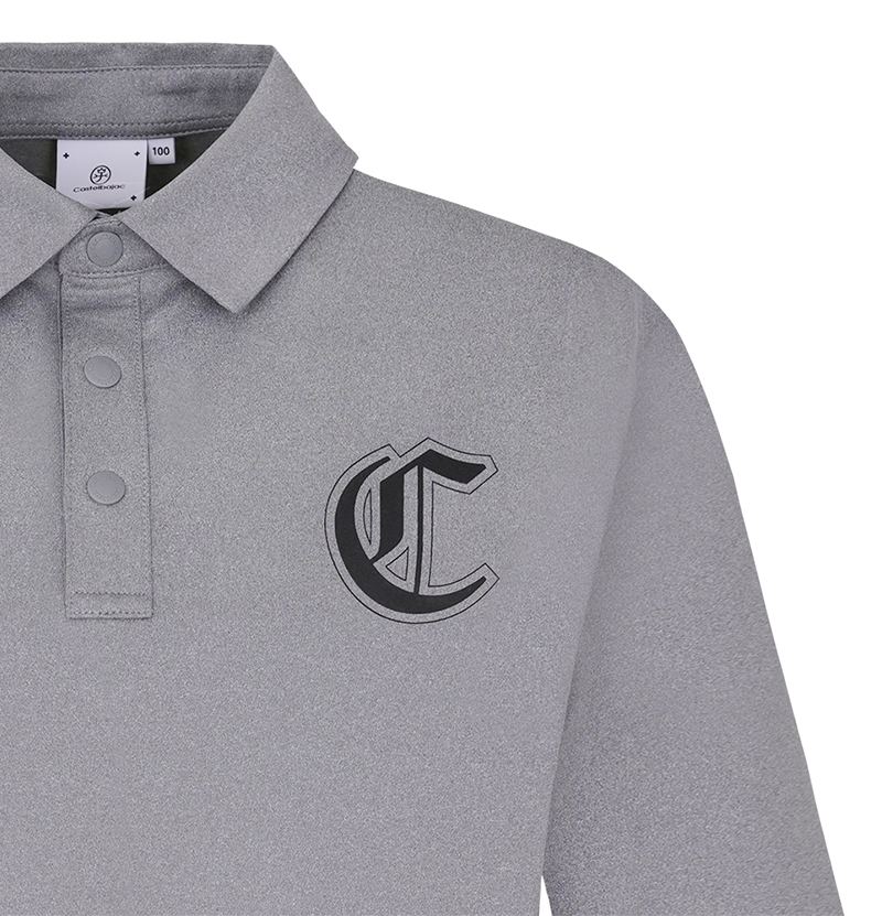 Castelbajac Men's Modified Logo Long-Sleeve Eri T-Shirt- M/Grey