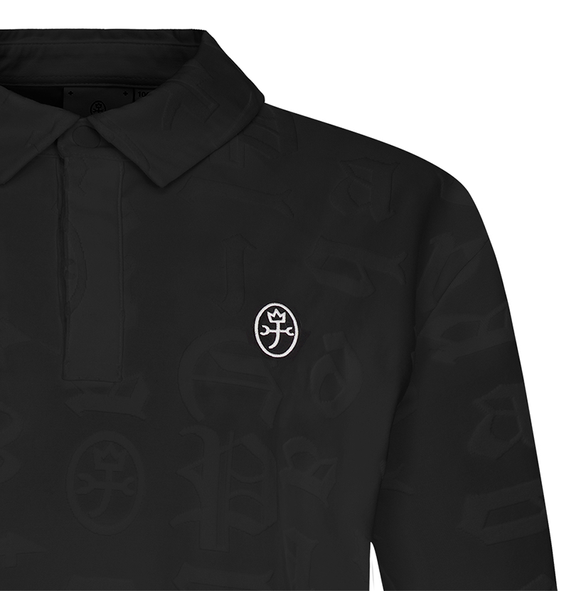 Castelbajac Men's Jacquard Long-Sleeve Eri T-Shirt - Black