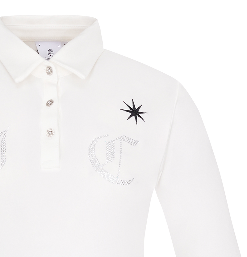 Castelbajac Women's Chest Point Collar T-Shirt - White