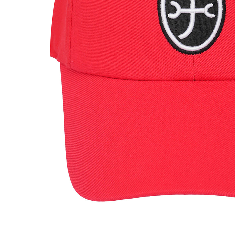 Castelbajac Men's Egg Blazon Point Ball Cap - Red