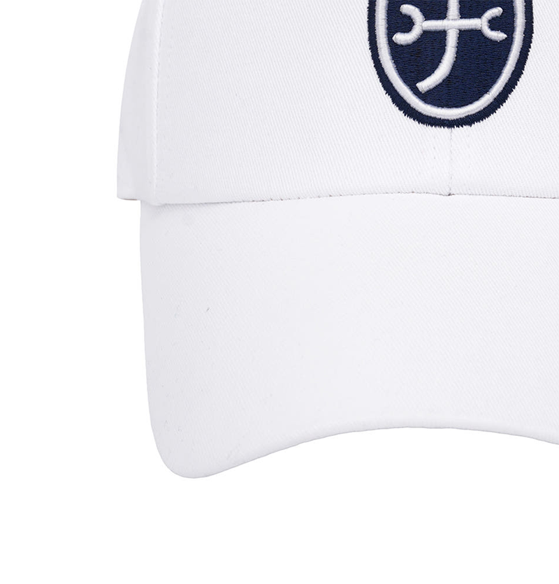 Castelbajac Men's Egg Blazon Point Ball Cap - White