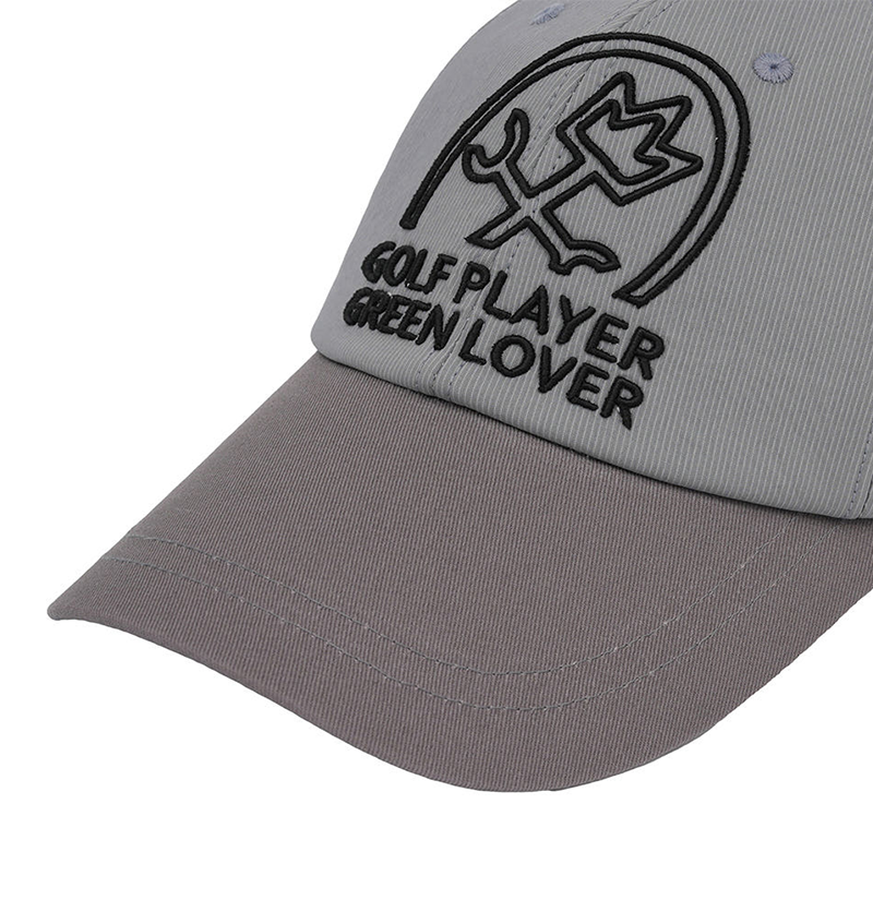 Castelbajac Men's Sprite Slogan Embroidery Point Ball Cap - Grey