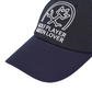 Castelbajac Men's Stripe Slogan Embroidery Point Ball Cap - Navy