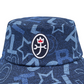Castelbajac Women's Denim Logo Point Bucket Hat - Navy