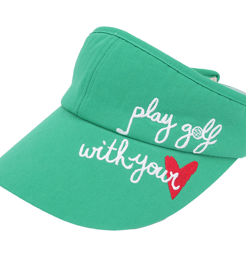 Castelbajac Women's Slogan Ribbon Sun Cap - Green
