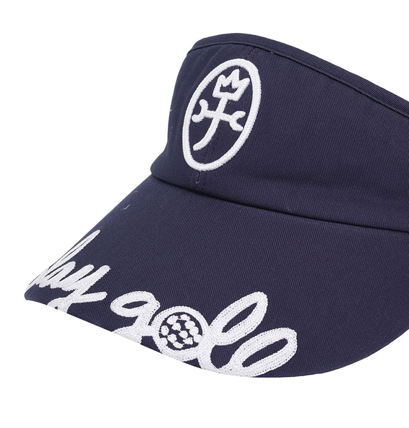 Castelbajac Women's Embroidered Ribbon Sun Cap - Navy