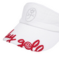Castelbajac Women's Embroidered Ribbon Sun Cap - White