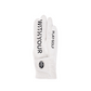 Castelbajac Women's Synthetic Leather Slogan Two-Handed Gloves - White