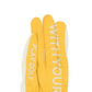 Castelbajac Women's Synthetic Leather Logo Two-Handed Gloves - Yellow