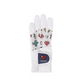 Castelbajac Women's Printed Mesh Gloves - White