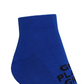 Castelbajac Men's Season Slogan Point Ankle Socks - Blue