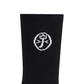 Castelbajac Men's Season Slogan Point Long Socks - Black