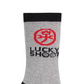 Castelbajac Men's Contrast Accent Long Socks - Grey
